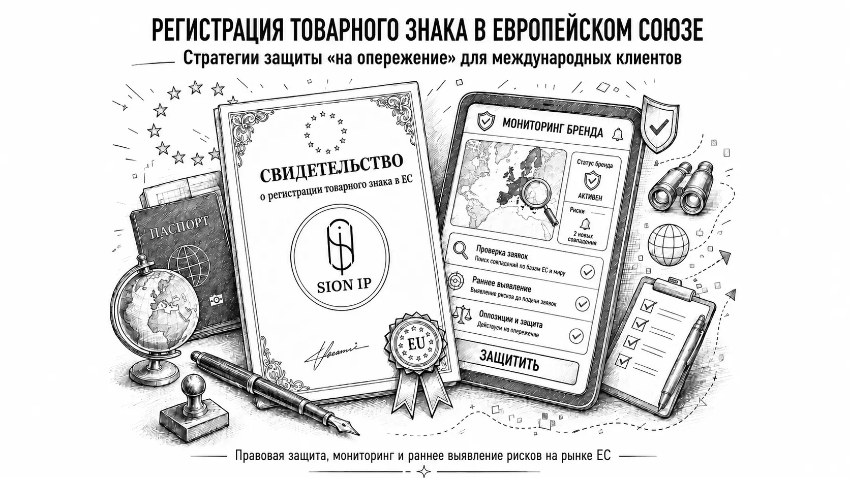 Регистрация товарного знака в Европейском Союзе: стратегии защиты «на опережение» для международных клиентов