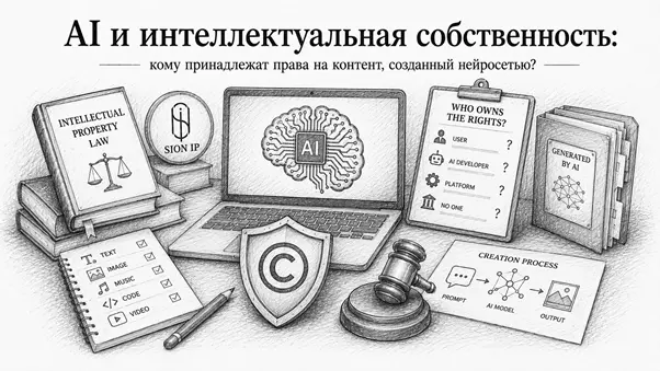 AI и интеллектуальная собственность: кому принадлежат права на контент, созданный нейросетью?